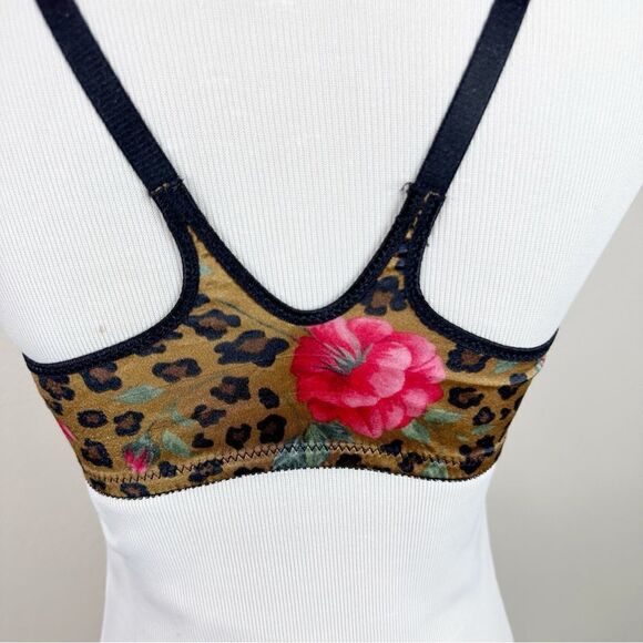 Victorias Secret Vintage Cheetah Rose Push Up Second Skin Bra 34C - Picture 5 of 8